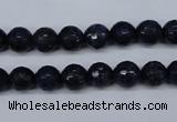 CNL602 15.5 inches 8mm faceted round natural lapis lazuli gemstone beads