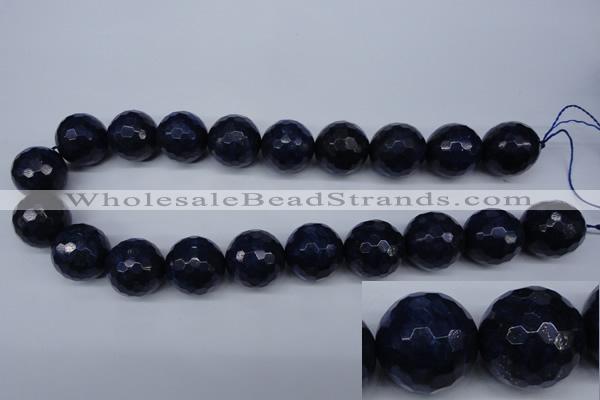 CNL608 15.5 inches 20mm faceted round natural lapis lazuli gemstone beads