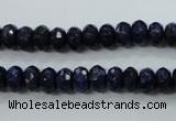 CNL872 15.5 inches 5*8mm faceted rondelle natural lapis lazuli beads