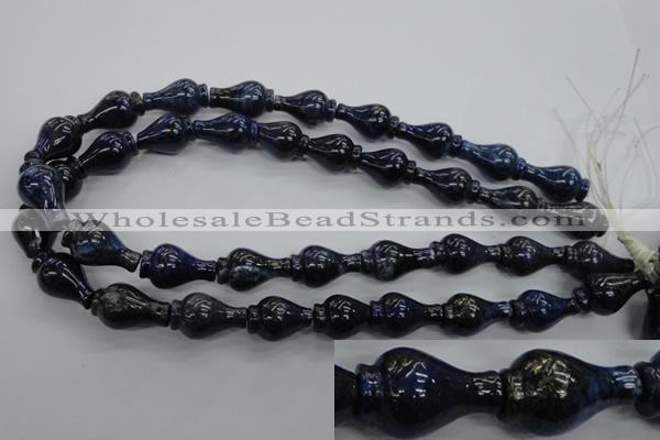 CNL918 15.5 inches 13*22mm vase-shaped natural lapis lazuli beads