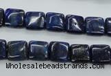 CNL961 15.5 inches 10*10mm square natural lapis lazuli gemstone beads