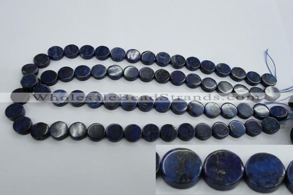 CNL988 15.5 inches 12mm coin natural lapis lazuli gemstone beads