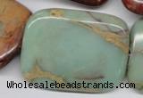 CNS115 15.5 inches 30*40mm rectangle natural serpentine jasper beads