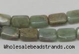 CNS18 16 inches 8*12mm rectangle natural serpentine jasper beads