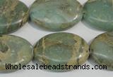 CNS242 15.5 inches 18*25mm oval natural serpentine jasper beads