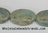 CNS243 15.5 inches 20*30mm oval natural serpentine jasper beads