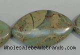 CNS248 15.5 inches 25*40mm marquise natural serpentine jasper beads