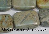 CNS257 15.5 inches 22*30mm rectangle natural serpentine jasper beads