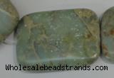 CNS258 15.5 inches 30*40mm rectangle natural serpentine jasper beads