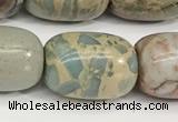 CNS313 15.5 inches 13*18mm drum serpentine jasper beads