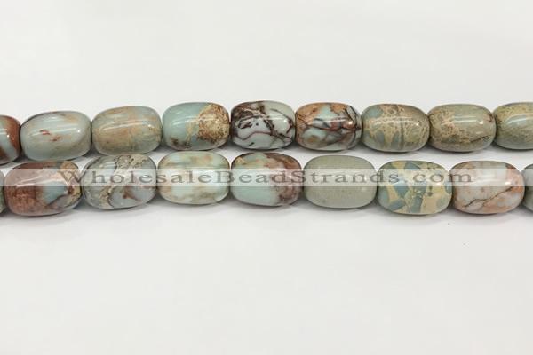 CNS313 15.5 inches 13*18mm drum serpentine jasper beads