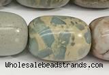 CNS314 15.5 inches 15*20mm drum serpentine jasper beads