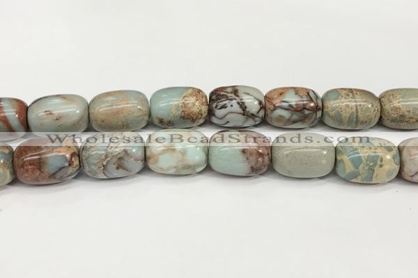 CNS314 15.5 inches 15*20mm drum serpentine jasper beads