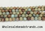 CNS332 15.5 inches 8mm round serpentine jasper beads wholesale