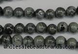 CNS400 15.5 inches 4mm round natural serpentine jasper beads