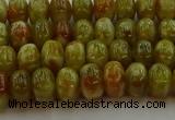 CNS610 15.5 inches 4*6mm rondelle green dragon serpentine jasper beads