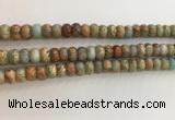 CNS714 15.5 inches 5*8mm rondelle serpentine jasper beads wholesale