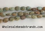 CNS724 15.5 inches 10*14mm oval serpentine jasper beads wholesale