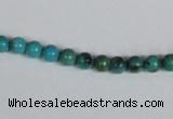 CNT01 16 inches 5mm round natural turquoise beads wholesale