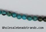 CNT02 16 inches 6mm round natural turquoise beads wholesale