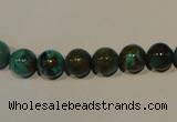 CNT104 15.5 inches 8mm round natural turquoise beads wholesale