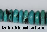 CNT11 16 inches multi-size rondelle natural turquoise beads wholesale