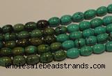 CNT116 15.5 inches 4*6mm rice natural turquoise beads wholesale