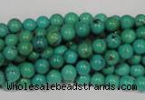 CNT205 15.5 inches 6mm round natural turquoise beads wholesale