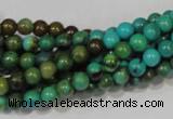 CNT207 15.5 inches 6mm round natural turquoise beads wholesale