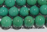 CNT209 15.5 inches 10mm round natural turquoise beads wholesale