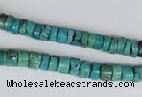 CNT22 16 inches 3-6mm heishi natural turquoise beads wholesale