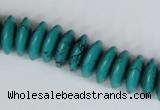 CNT27 16 inches 6*15mm rondelle natural turquoise beads wholesale