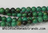 CNT351 15.5 inches 6mm round turquoise beads wholesale