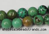 CNT354 15.5 inches 12mm round turquoise beads wholesale