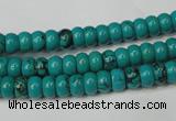 CNT360 15.5 inches 4*6mm rondelle turquoise beads wholesale