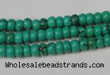 CNT362 15.5 inches 4*6mm rondelle turquoise beads wholesale