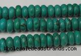 CNT363 15.5 inches 4*8mm rondelle turquoise beads wholesale