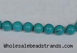 CNT38 16 inches 3mm round turquoise beads wholesale