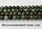 CNT413 15.5 inches 12mm round natural turquoise beads wholesale