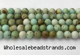 CNT418 15.5 inches 10mm round mongolian turquoise beads wholesale