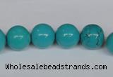 CNT42 16 inches 10mm round turquoise beads wholesale