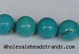 CNT44 16 inches 14mm round turquoise beads wholesale