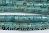 CNT528 15.5 inches 4mm - 4.5mm heishi turquoise gemstone beads