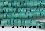 CNT530 15.5 inches 4mm - 4.5mm heishi turquoise gemstone beads