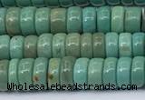 CNT544 15.5 inches 3*6mm heishi turquoise gemstone beads