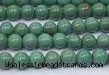 CNT572 15.5 inches 4mm round turquoise gemstone beads