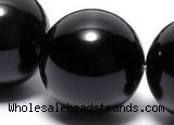 COB07 15.5 inches 18mm round black obsidian gemstone beads wholesale