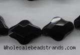 COB412 15.5 inches 15*20mm faceted black obsidian beads