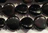 COB468 15.5 inches 12*12mm heart black obsidian beads wholesale