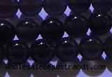 COB702 15.5 inches 8mm round ice black obsidian beads wholesale